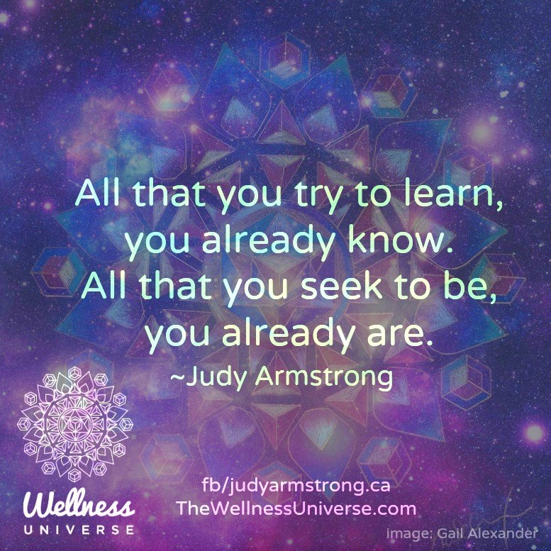 The Wellness Universe Quote of the Day by Judy Armstrong