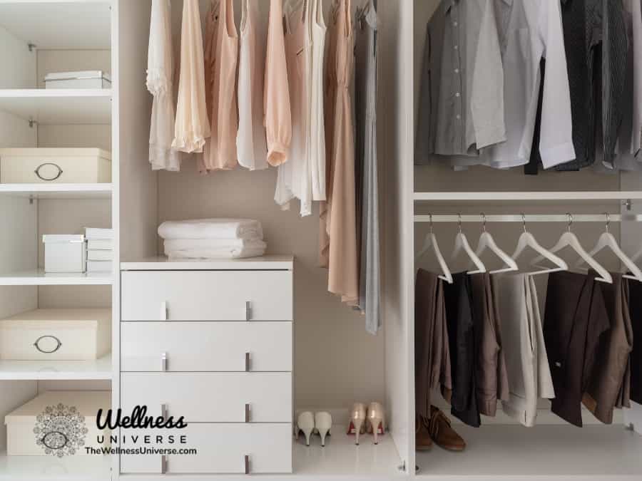 clean and organized closet