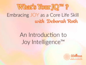 Deb Roth 2nd Core Blog Intro to Joy Intelligence 1-15-25 blog image