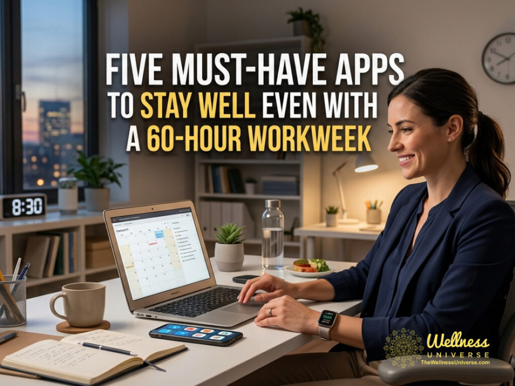 Five Must-Have Apps to Stay Well Even With a 60-Hour Workweek