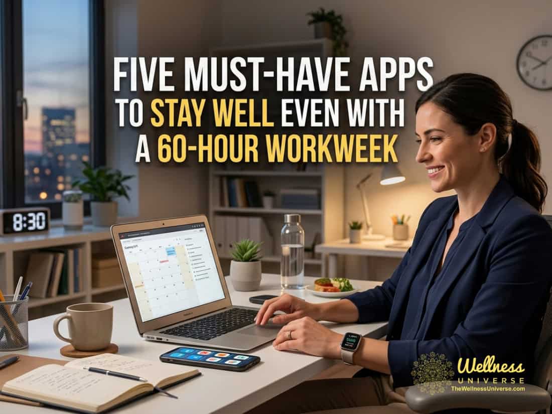 Five Must-Have Apps to Stay Well Even With a 60-Hour Workweek